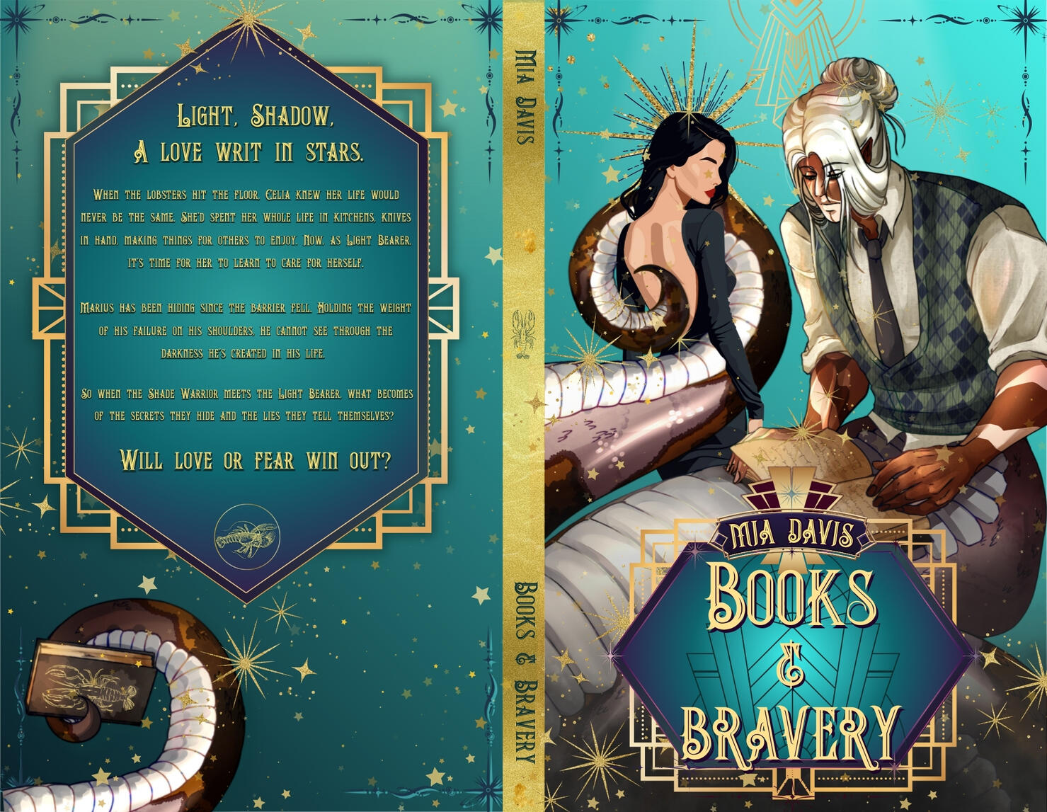 Books and Bravery paperback wrap (Mia Davis)