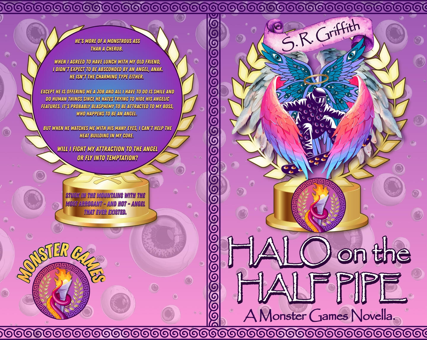 Halo on the Half Pipe paperback wrap (novella by S.R. Griffith)