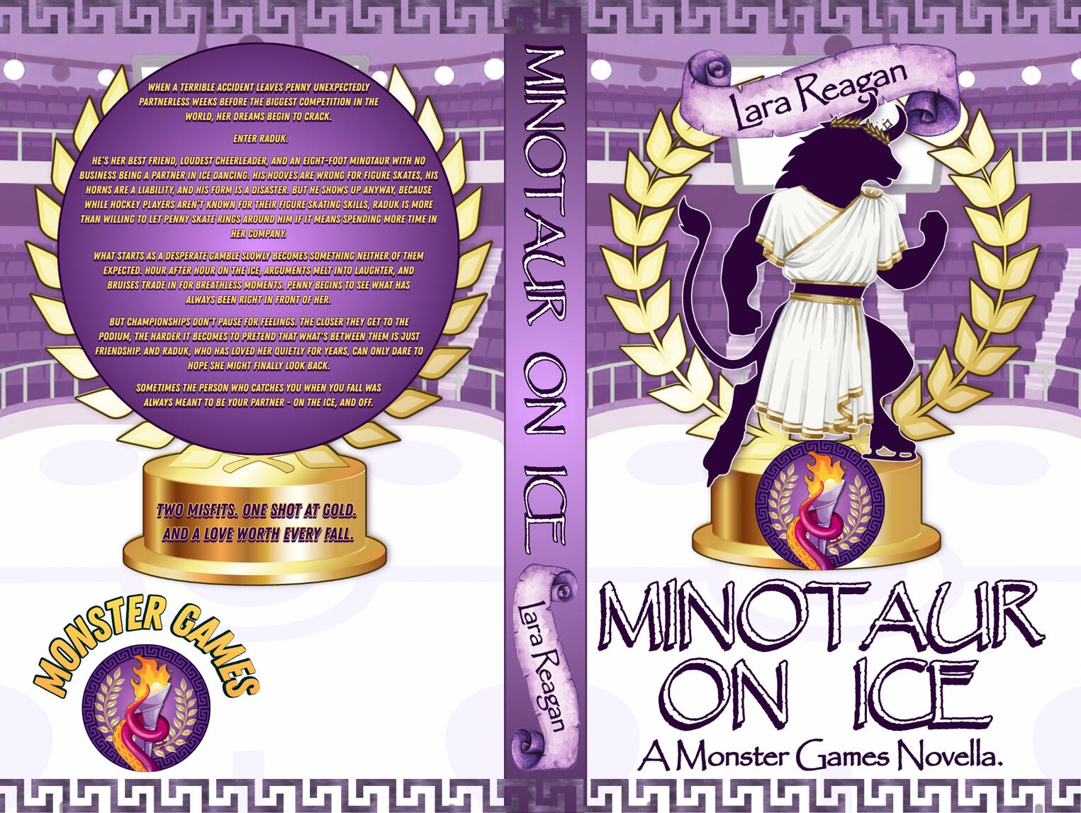 Minotaur on Ice paperback wrap (novella by Lara Reagan)